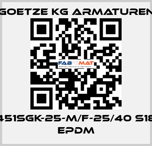 451sGK-25-m/f-25/40 S18 EPDM Goetze KG Armaturen