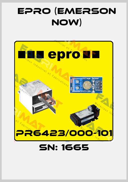 PR6423/000-101   SN: 1665 Epro (Emerson now)