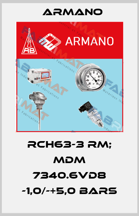 RCh63-3 rm; MDM 7340.6vd8 -1,0/-+5,0 bars ARMANO