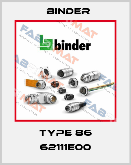 Type 86 62111E00 Binder