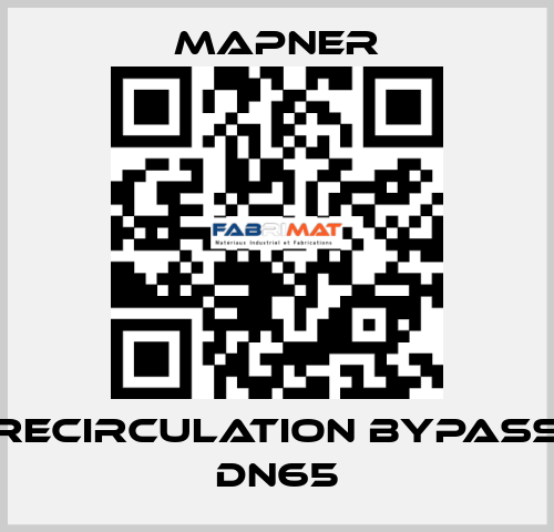 Recirculation bypass DN65 MAPNER