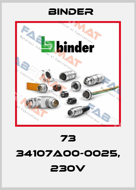 73 34107A00-0025, 230V Binder