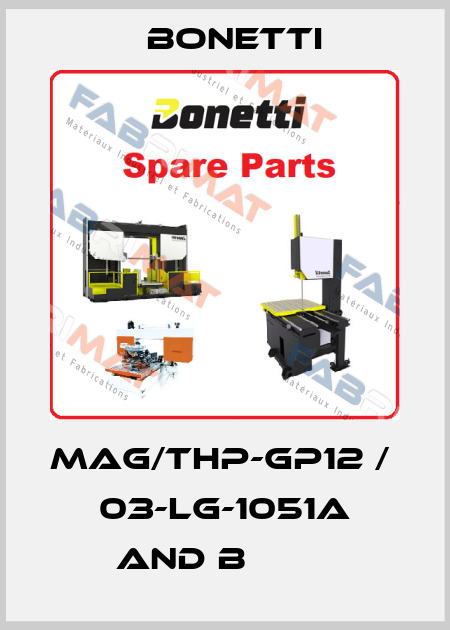 MAG/THP-GP12 /  03-LG-1051A and B         Bonetti