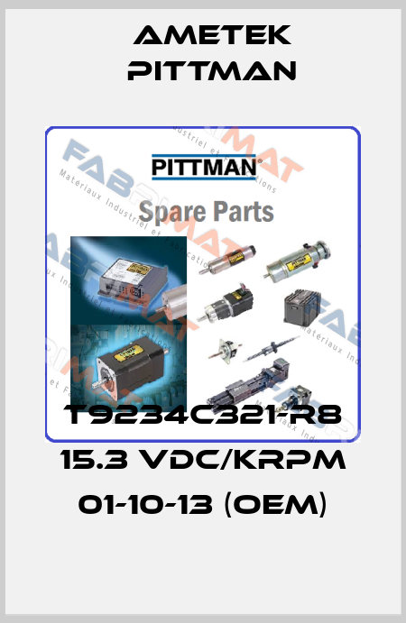 T9234C321-R8 15.3 VDC/KRPM 01-10-13 (OEM) Ametek Pittman