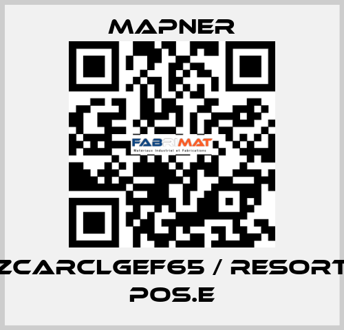 ZCARCLGEF65 / RESORT POS.E MAPNER