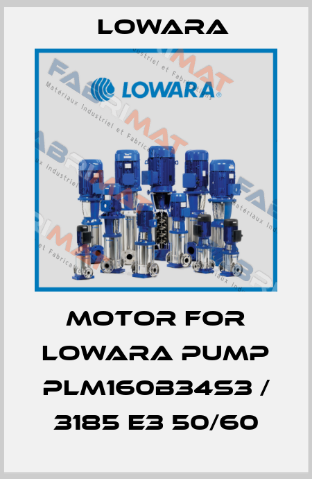 MOTOR FOR LOWARA PUMP PLM160B34S3 / 3185 E3 50/60 Lowara