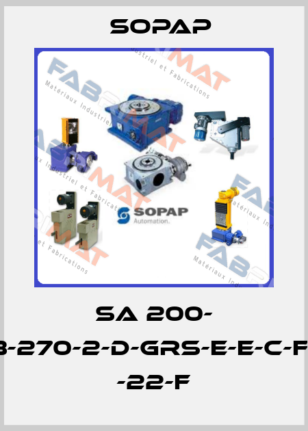 SA 200- 3-270-2-D-GRS-E-E-C-F- -22-F Sopap