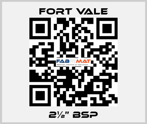 2½” BSP Fort Vale