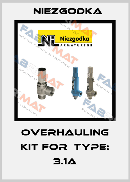 Overhauling kit for  type: 3.1A Niezgodka
