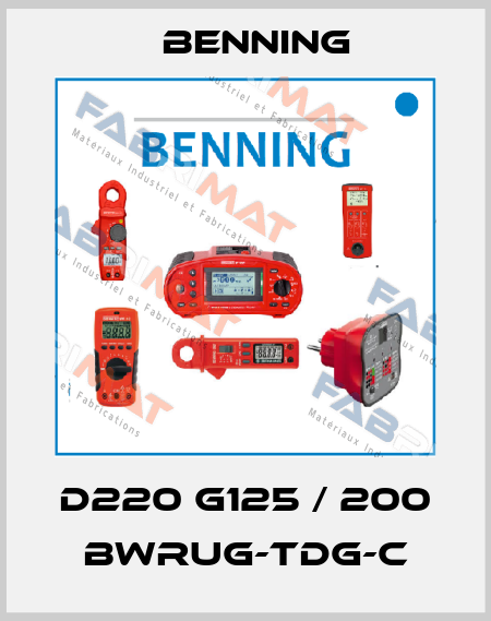 D220 G125 / 200 BWrug-TDG-C Benning