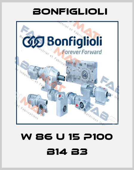 W 86 U 15 P100 B14 B3 Bonfiglioli
