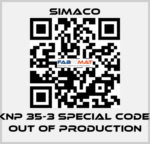 KNP 35-3 special code, out of production Simaco