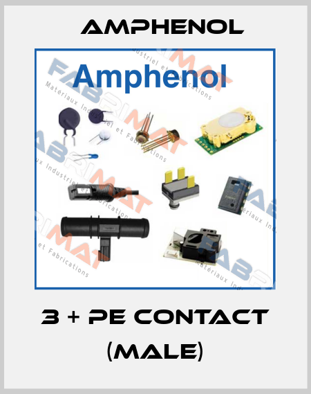 3 + PE contact (male) Amphenol