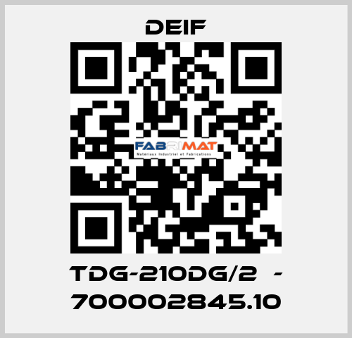 TDG-210DG/2  - 700002845.10 Deif