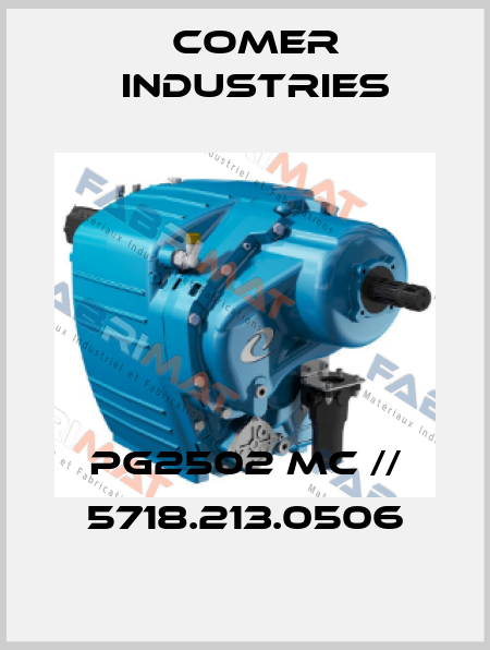 PG2502 MC // 5718.213.0506 Comer Industries