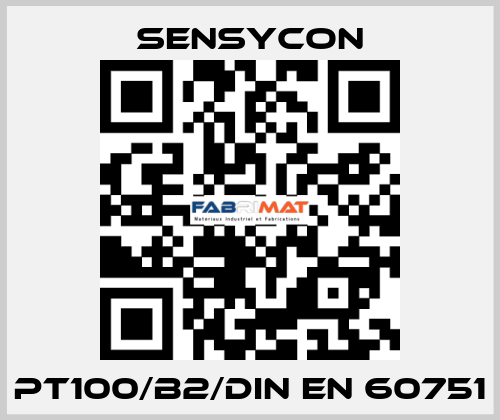 PT100/B2/DIN EN 60751 SENSYCON