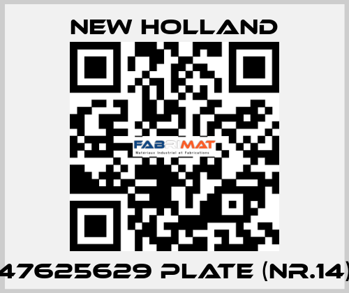 47625629 plate (nr.14) New Holland