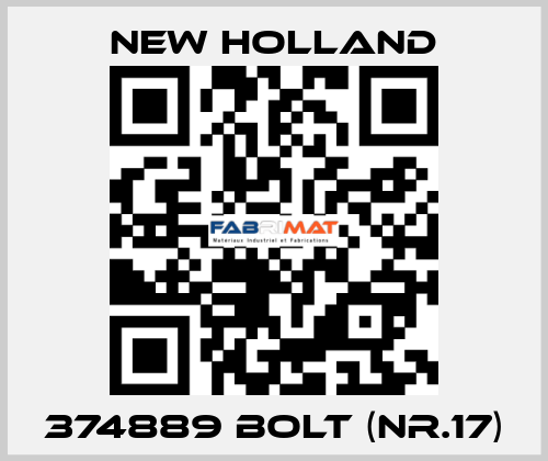 374889 bolt (Nr.17) New Holland