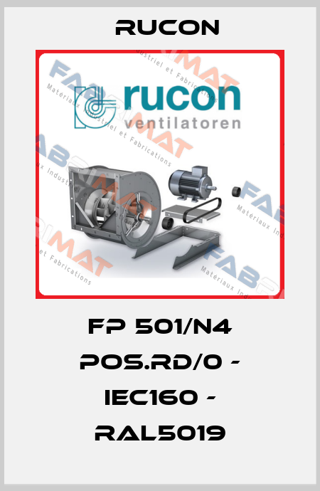FP 501/N4 POS.RD/0 - IEC160 - RAL5019 Rucon