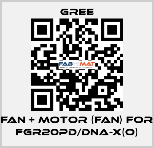 Fan + motor (fan) for FGR20Pd/DNa-X(O) Gree