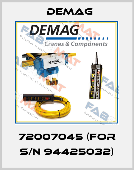 72007045 (for s/n 94425032) Demag