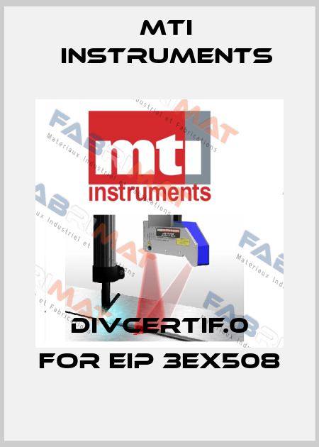 DIVCERTIF.0 for EIP 3EX508 Mti instruments