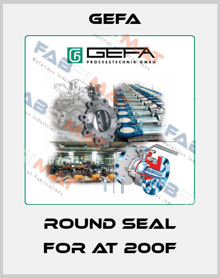Round seal for AT 200F Gefa