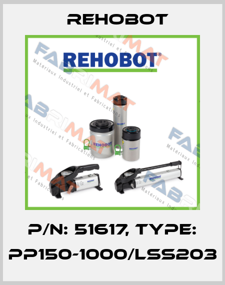 p/n: 51617, Type: PP150-1000/LSS203 Rehobot