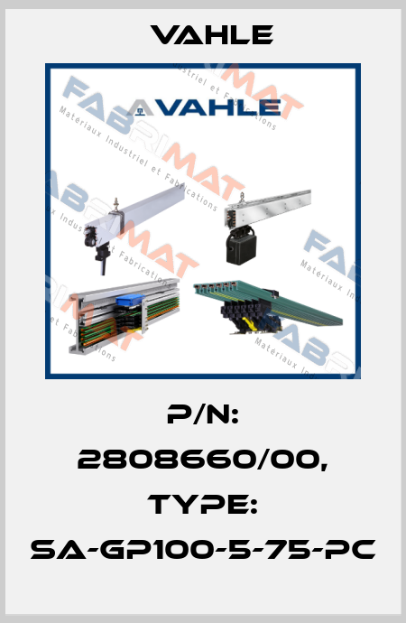 P/n: 2808660/00, Type: SA-GP100-5-75-PC Vahle