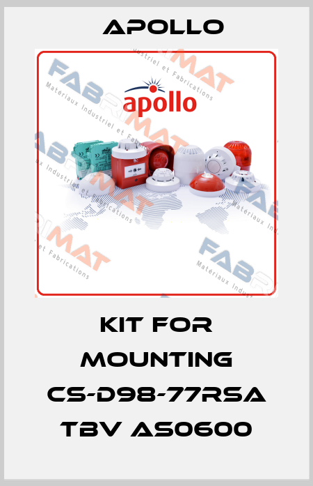 kit for Mounting CS-D98-77RSA tbv AS0600 Apollo