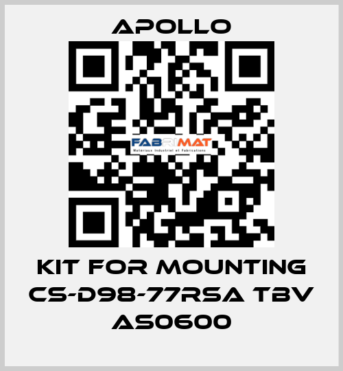 kit for Mounting CS-D98-77RSA tbv AS0600 Apollo