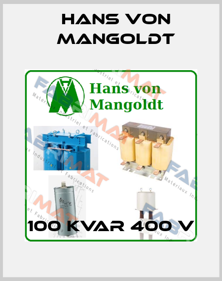 100 KVAR 400 V Hans von Mangoldt