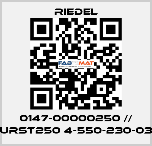0147-00000250 // URST250 4-550-230-03 Riedel