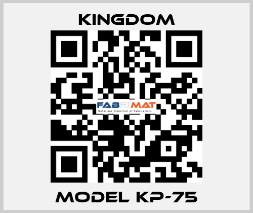 Model KP-75 Kingdom