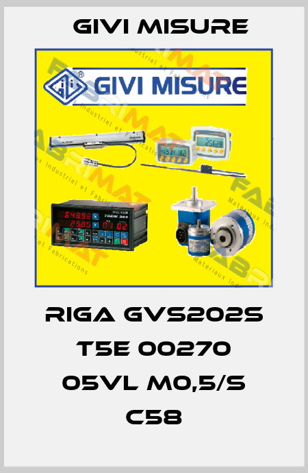 RIGA GVS202S T5E 00270 05VL M0,5/S C58 Givi Misure