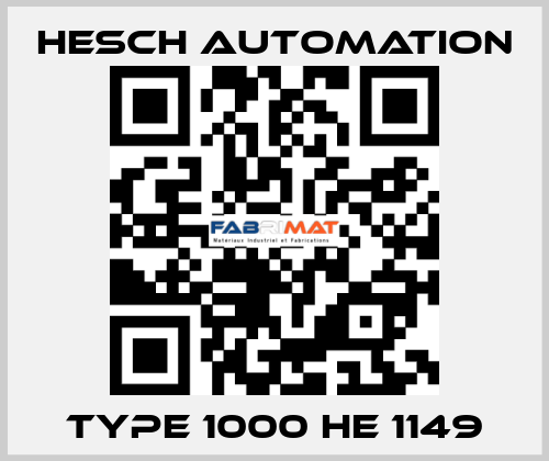 TYPE 1000 HE 1149  Hesch