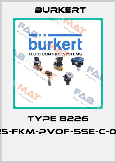 Type 8226 8225-fKM-PVOF-SSE-C-0.001  Burkert