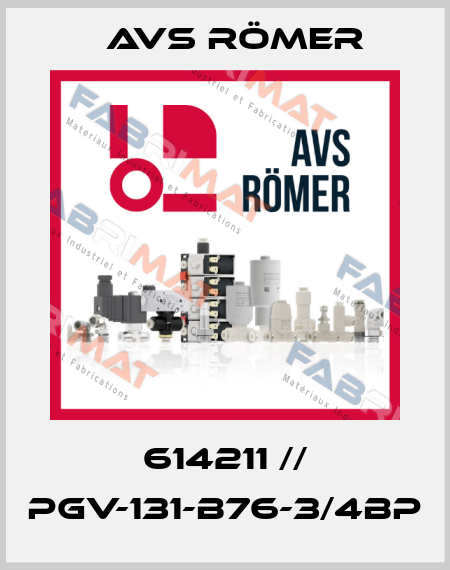 614211 // PGV-131-B76-3/4BP Avs Römer