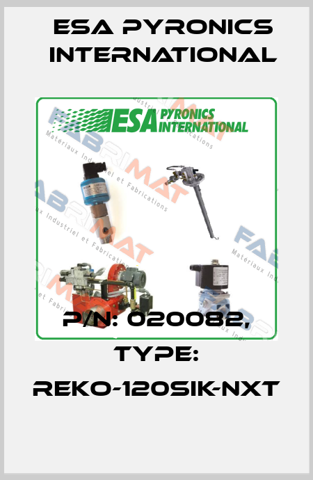 P/n: 020082, Type: REKO-120SIK-NXT ESA Pyronics International