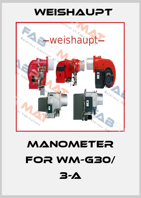 manometer for WM-G30/ 3-A Weishaupt