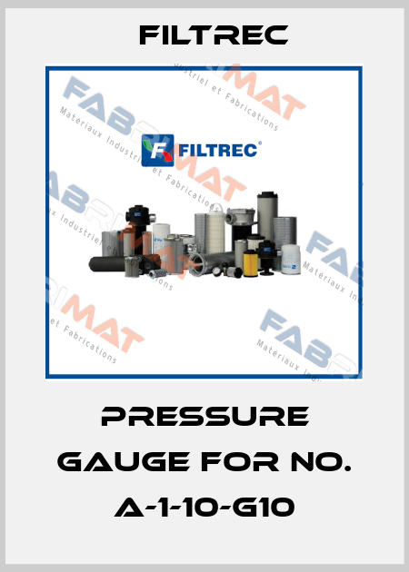 Pressure gauge for No. A-1-10-G10 Filtrec
