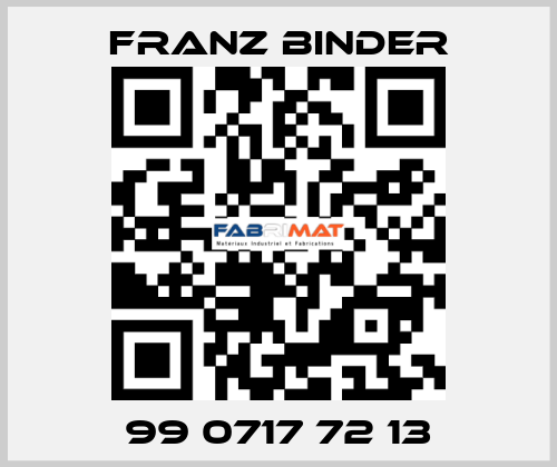99 0717 72 13 FRANZ BINDER