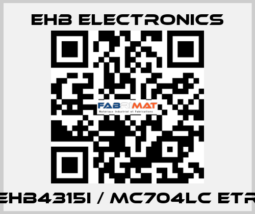 EHB4315I / MC704LC ETR ehb electronics