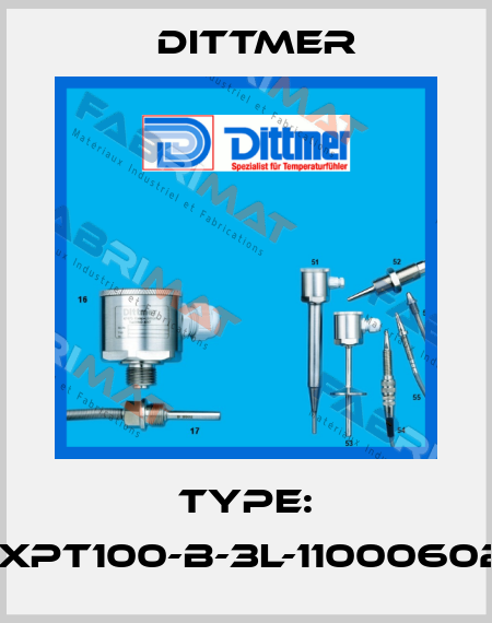 Type: 1xPT100-B-3L-11000602 Dittmer
