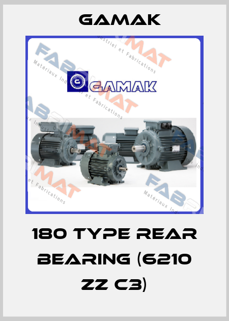 180 type rear bearing (6210 zz c3) Gamak