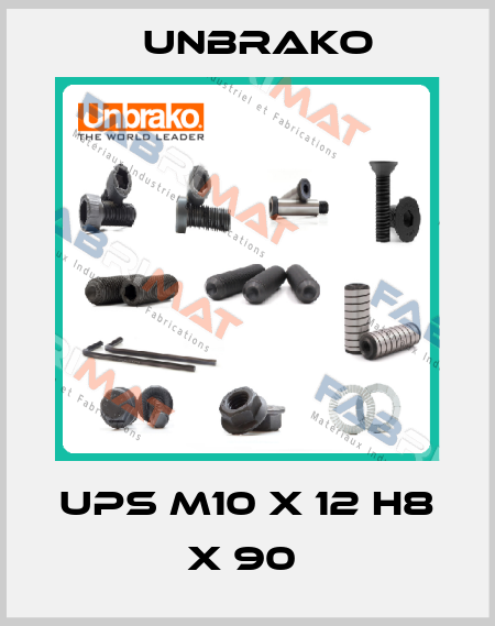 UPS M10 X 12 H8 X 90  Unbrako