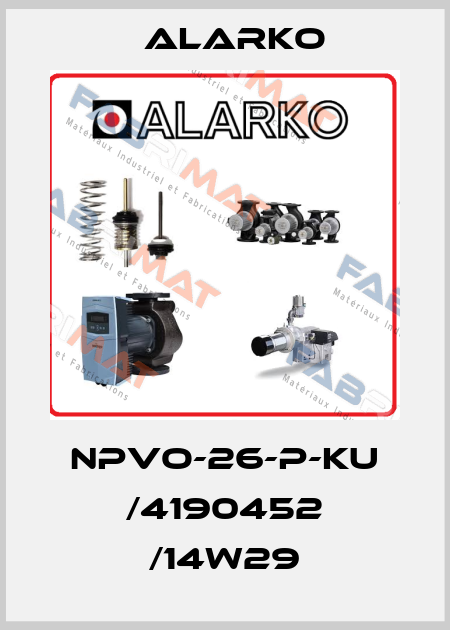 NPVO-26-P-KU /4190452 /14w29 ALARKO