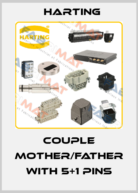 couple mother/father with 5+1 pins Harting