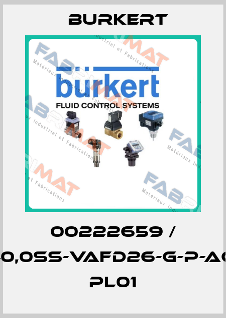 00222659 / 2301-A2-40,0SS-VAFD26-G-P-ACN5-FA03* PL01 Burkert