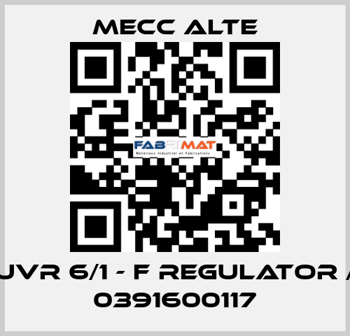 UVR 6/1 - F regulator / 0391600117 Mecc Alte